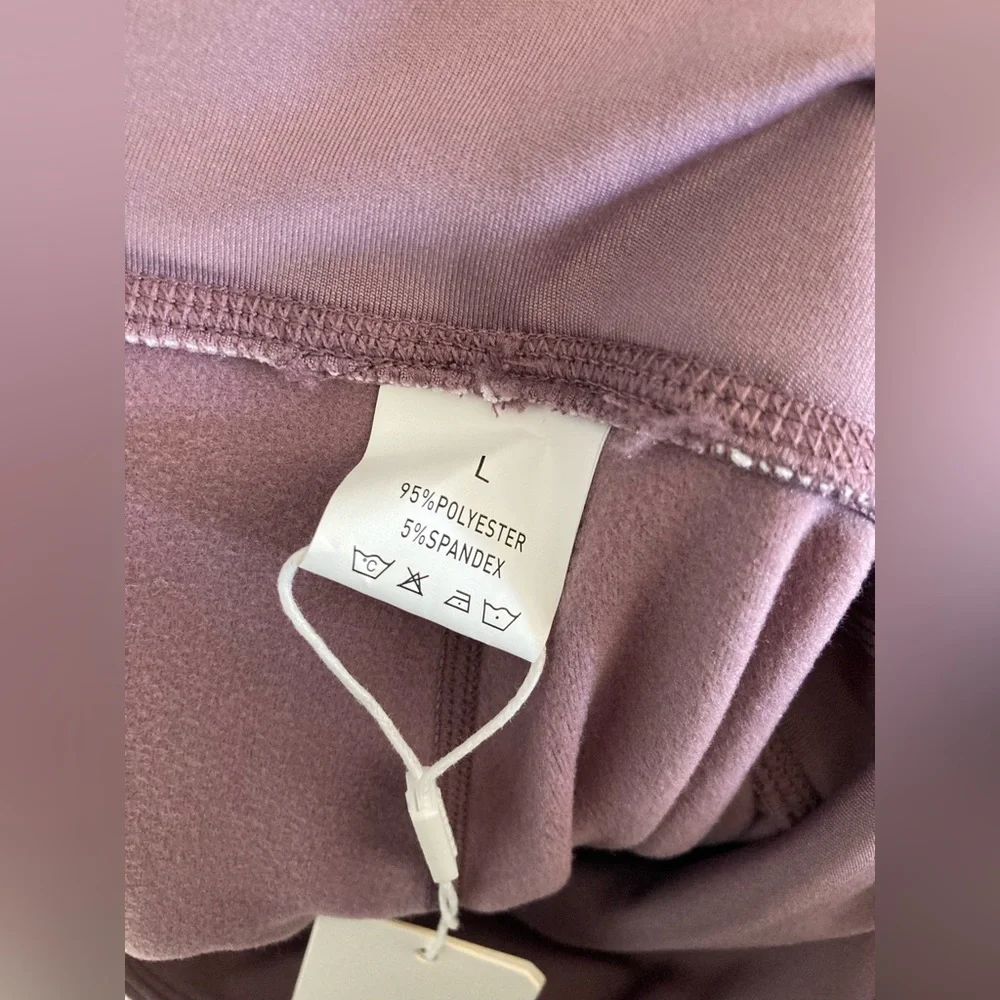 XIEERDUO Athletic Light Purple Athletic Leggings - Picture 3 of 4